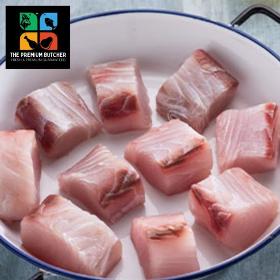 King Fish  Seer Fish  Surmai  Neymeen Portion Cleaned Cube Small